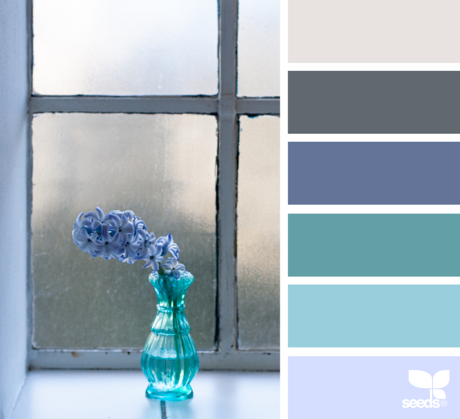 Сочетание с голубым палитра