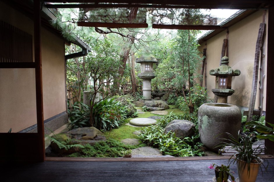 Зимний сад в японском стиле