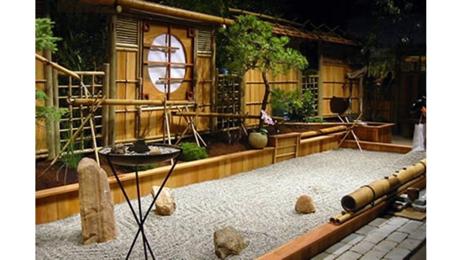 Бамбук в японском саду