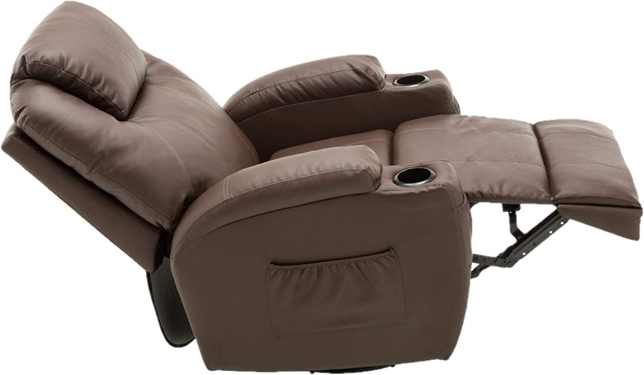 Кресло откидное с подставкой для ног