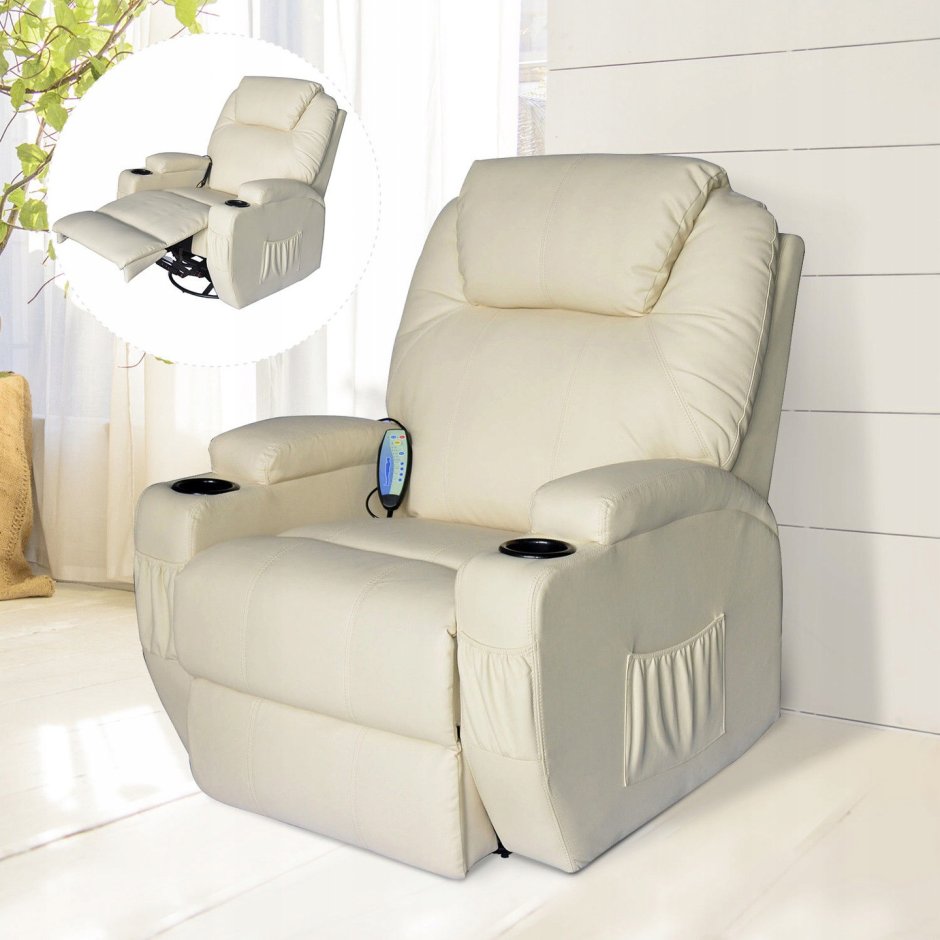 Кресло с выдвижной подставкой для ног