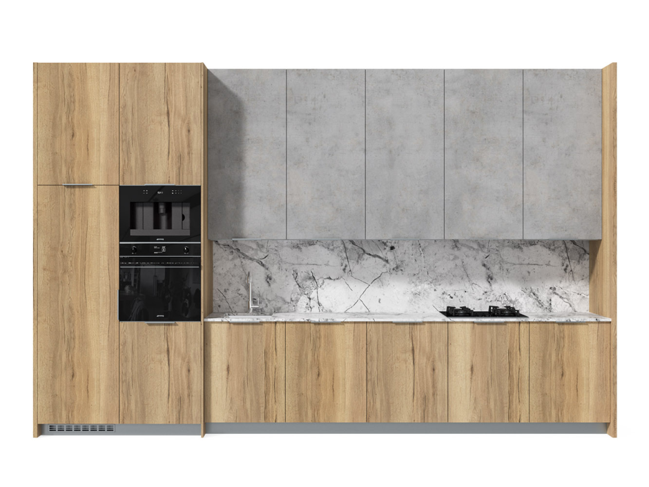 Кухня лофт угловая хофф