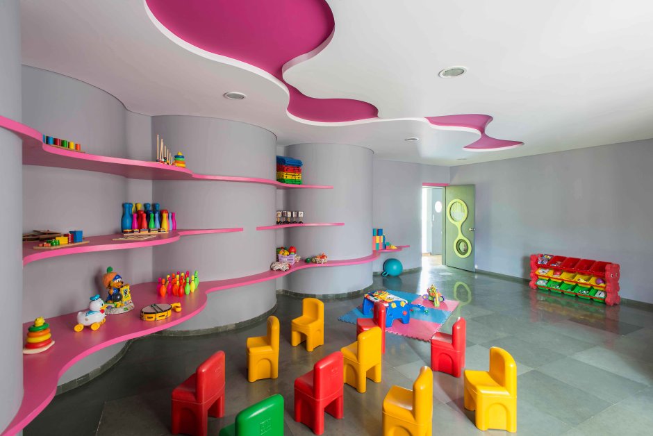 Необычный интерьер детского сада