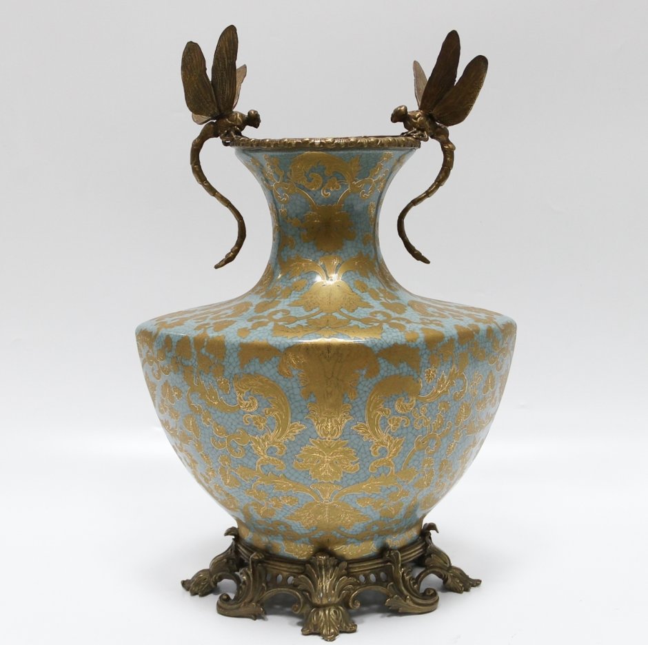 Ваза фарфор бронза