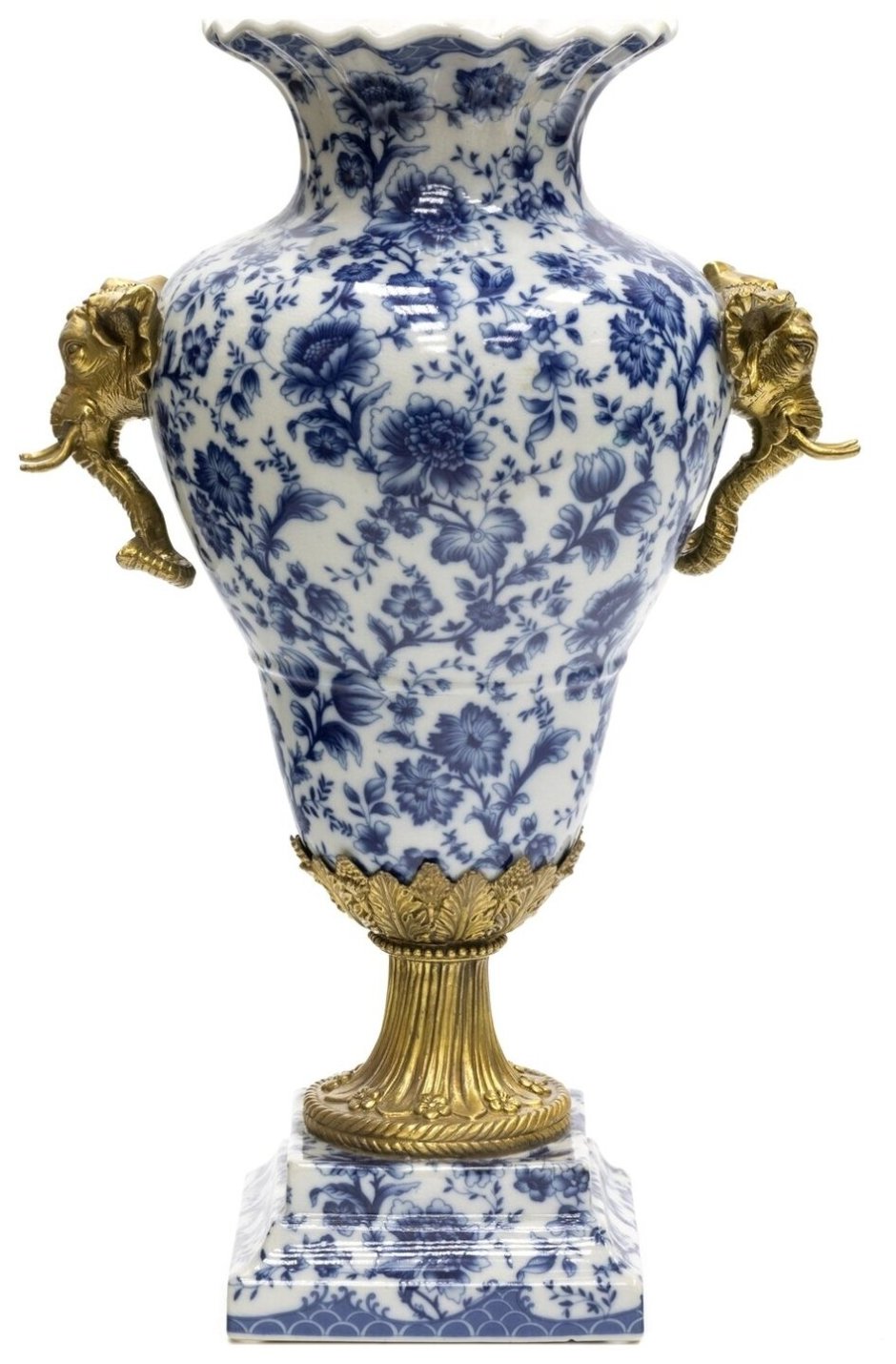 Гласар фарфор с бронзой