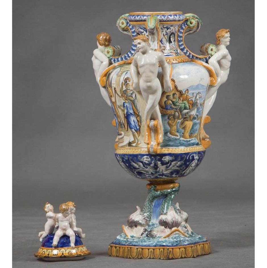 Фарфор с бронзой 1895г