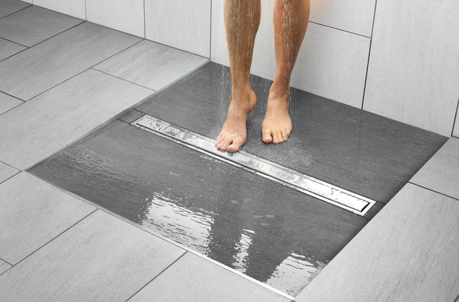 Ванная комната душевая из кафеля