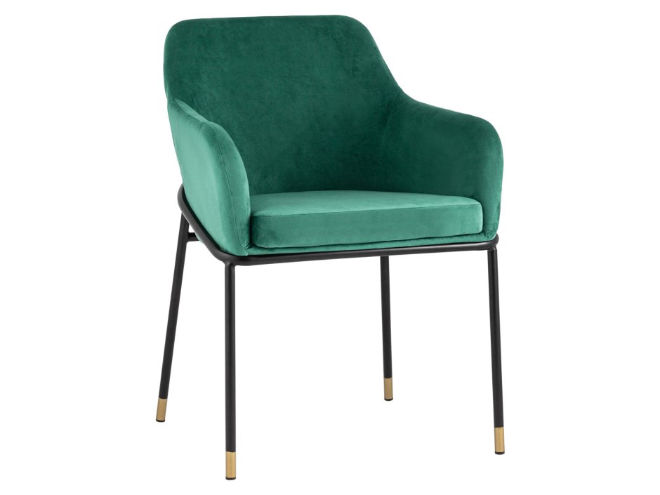 Стул Сандра, велюр/изумрудный