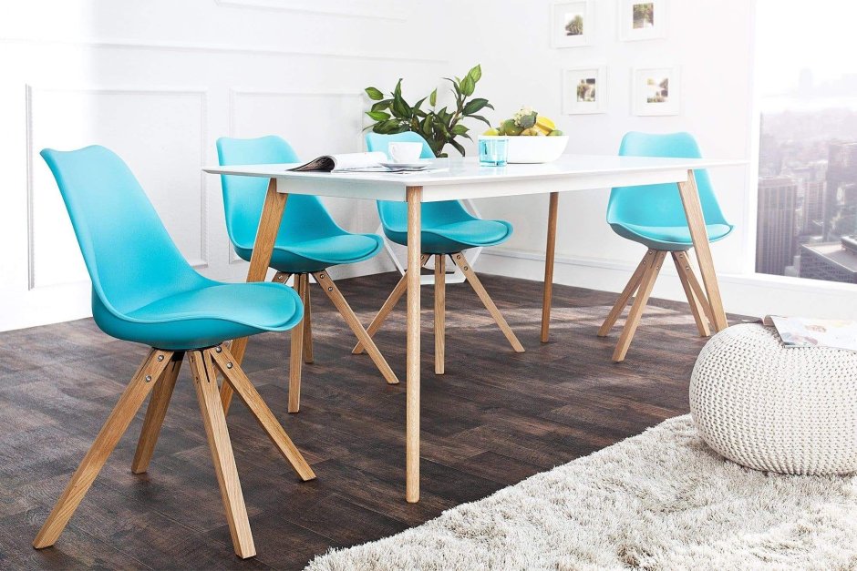 Стул икеа бирюзовый