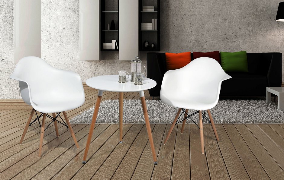 Стол ESF DT-75 белый