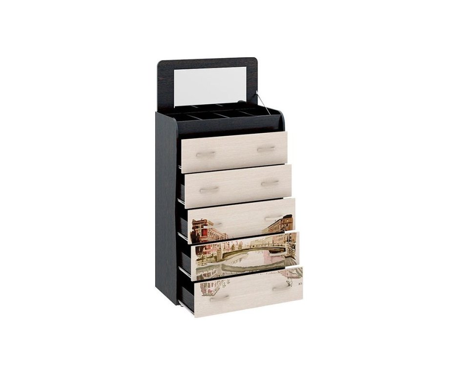 Комод Тип 5 венге цаво/дуб молочный