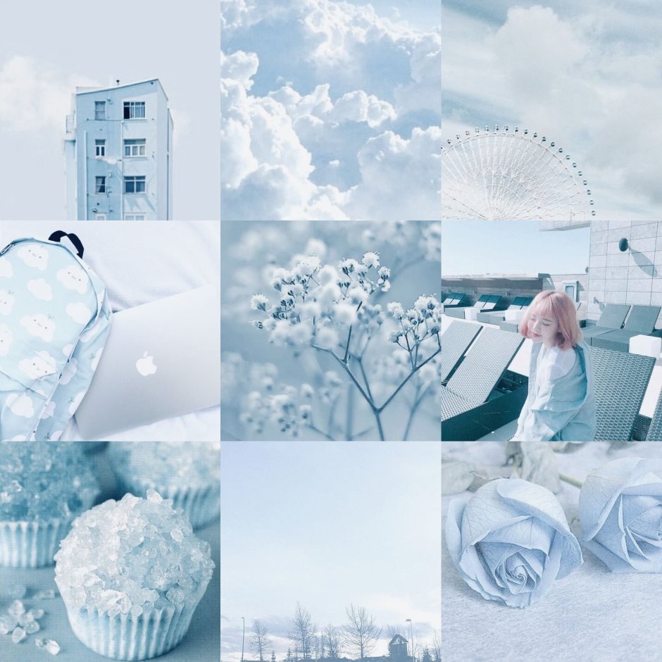 Голубая Эстетика Пинтерест