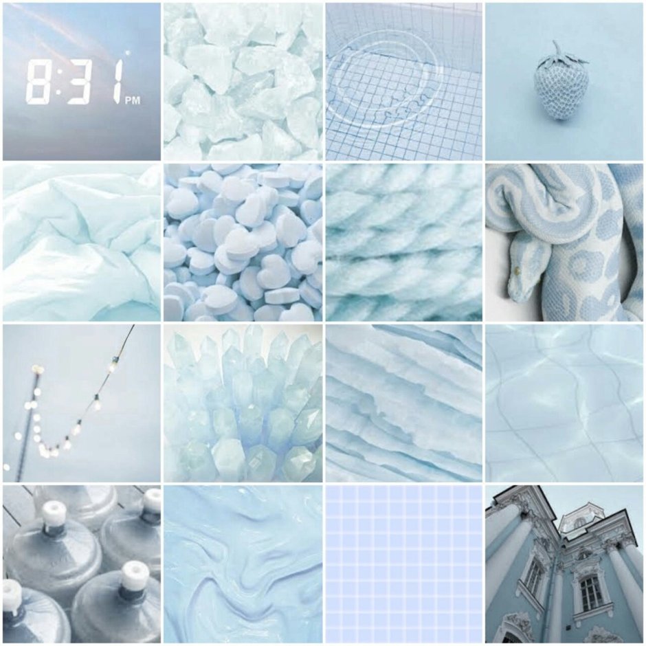 Эстетика голубого цвета