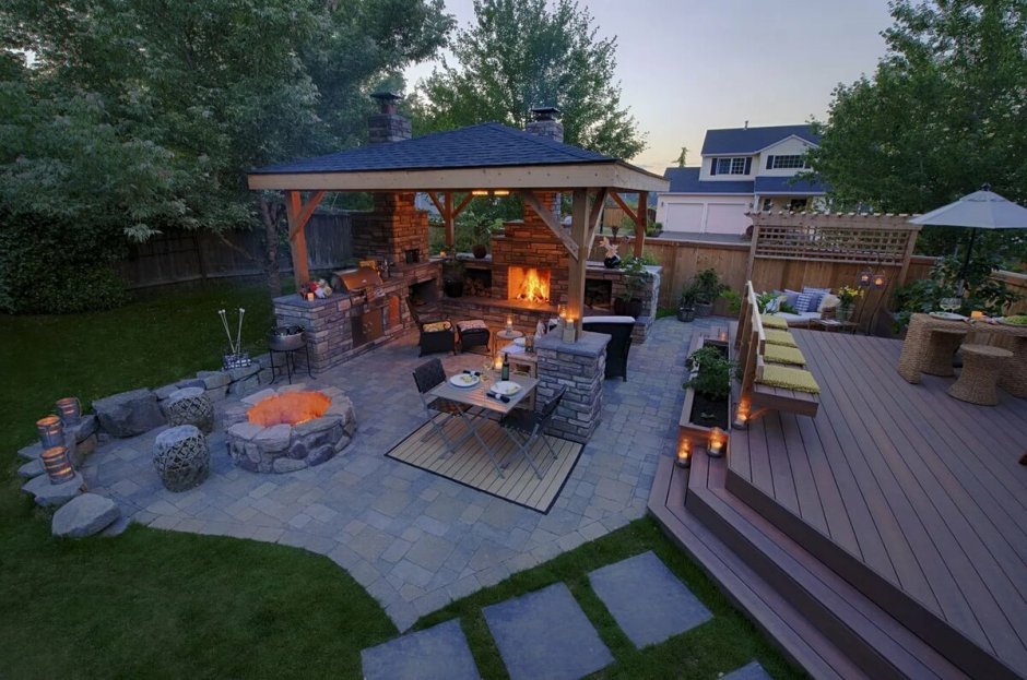 Беседка с мангалом