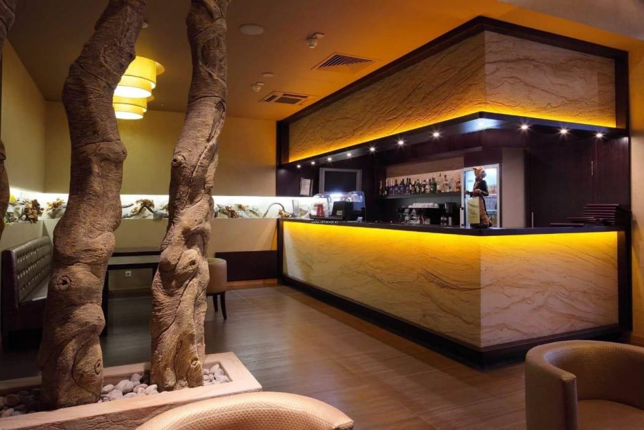 Каменный шпон Slate Lite в интерьере