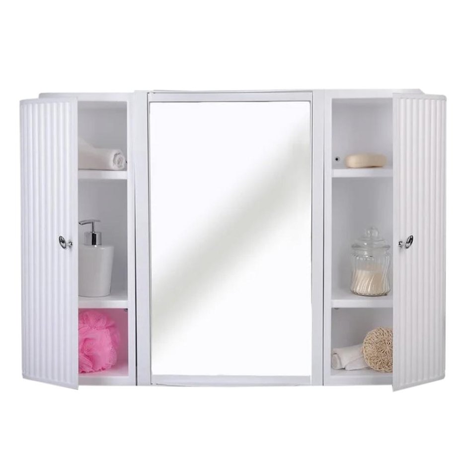 Шкафчик зеркальный Hilton (снежно-белый)