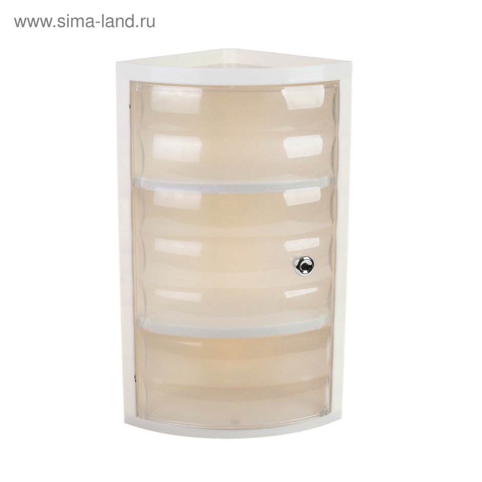 Шкаф в ванную комнату, 3 полки, пластик 21х21х48,5, цвет голубой