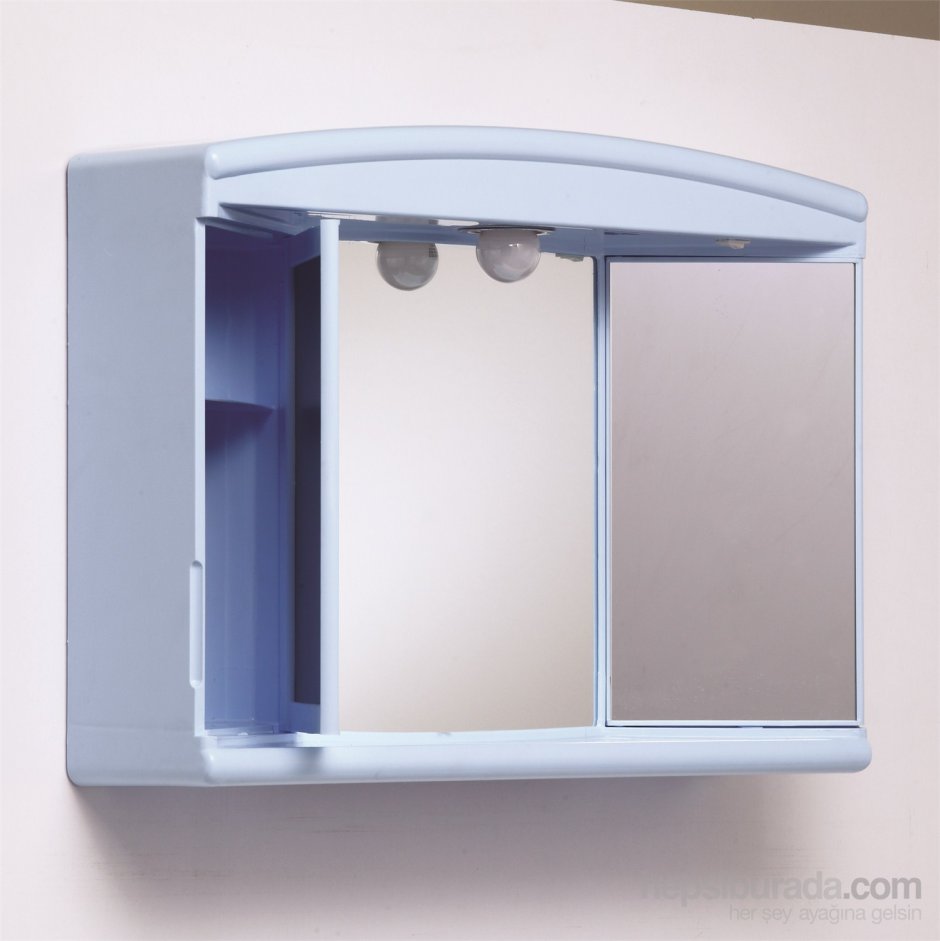 Шкаф в ванную с зеркалом пластиковый