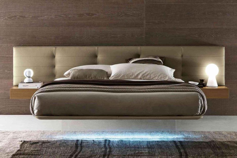 Кровать в современном интерьере