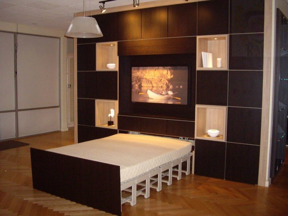 Шкаф-Задвижная кровать трансформер