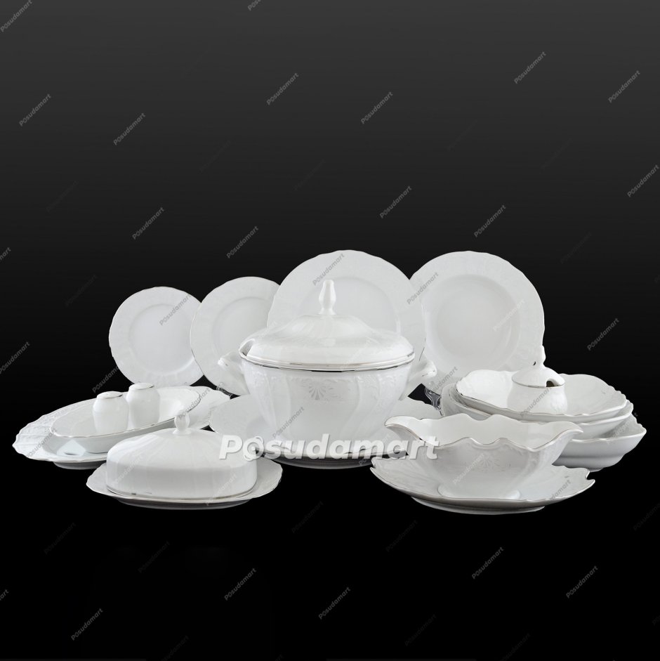 Чайный сервиз жемчужный узор