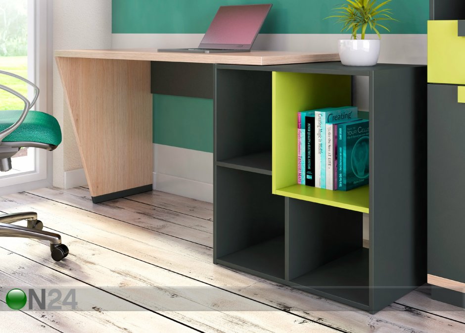 Стеллаж в детскую для школьника