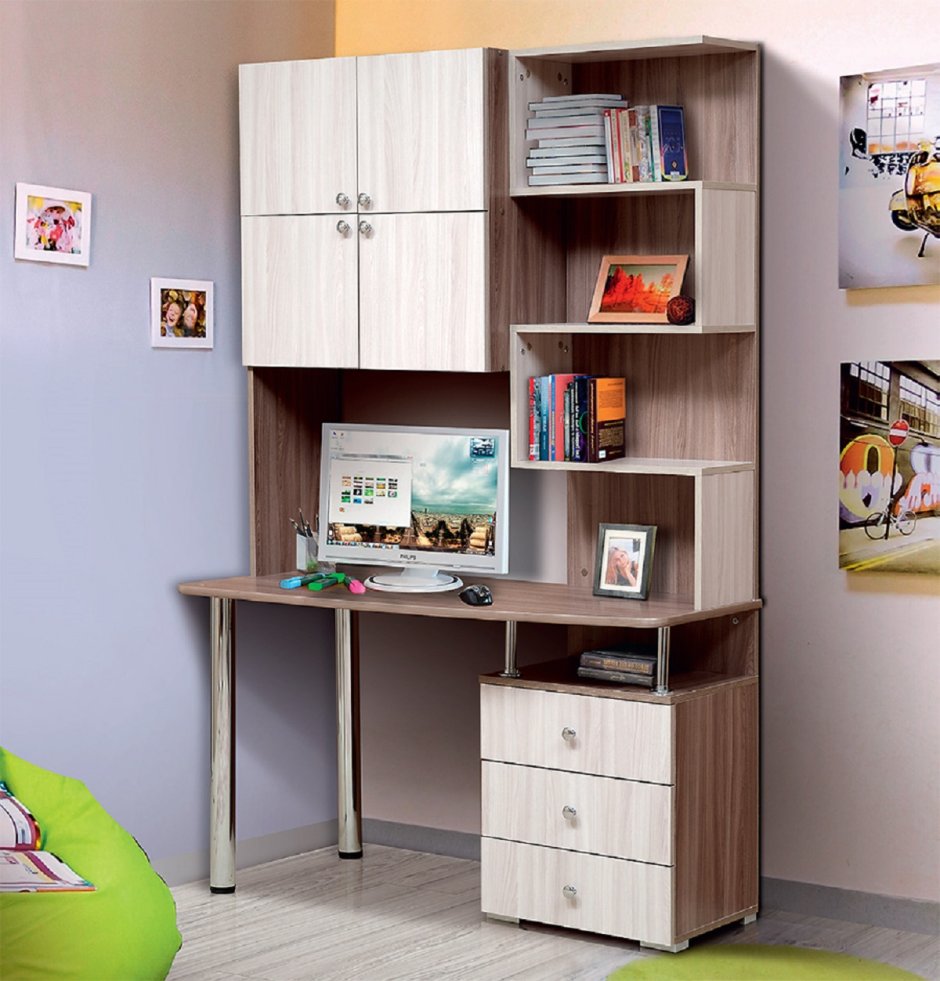 Стол с полками