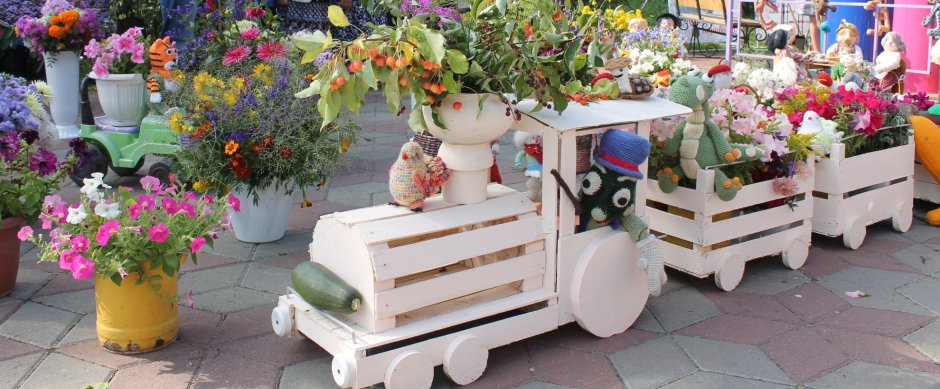 Ящики для цветов из поддонов