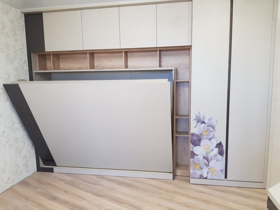 Откидная кровать горизонтальная двуспальная