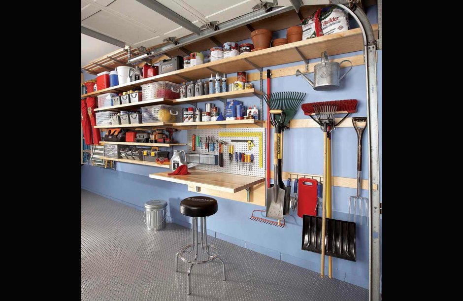 Обустройство гаража внутри своими руками 4х6