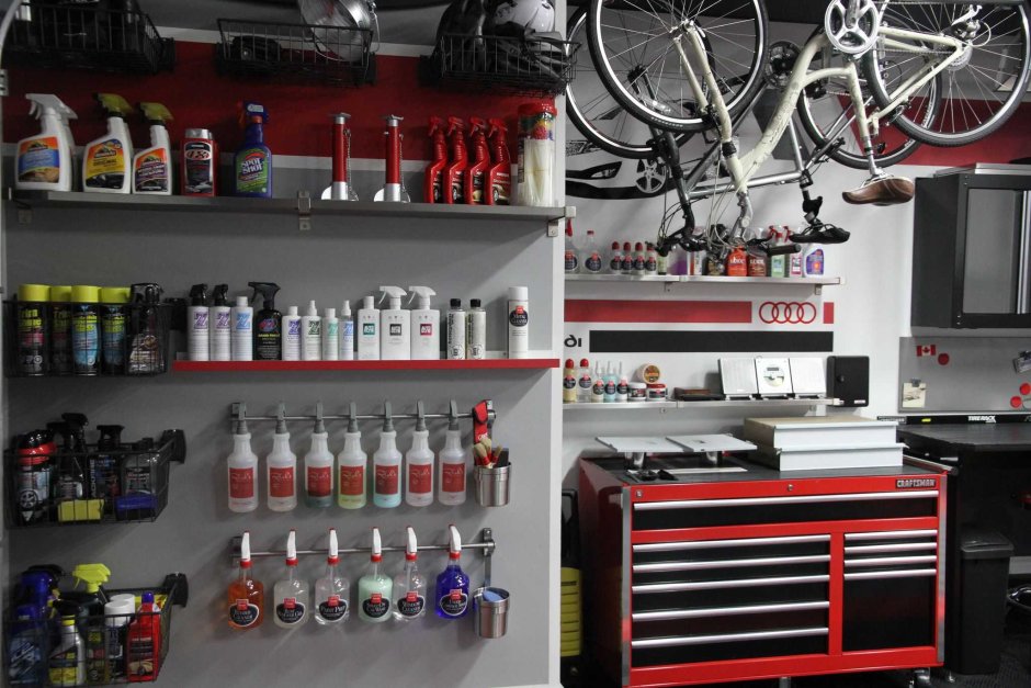 Стеллаж в гараж для детейлинга