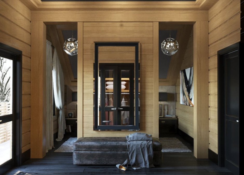 Прихожая в деревянном доме