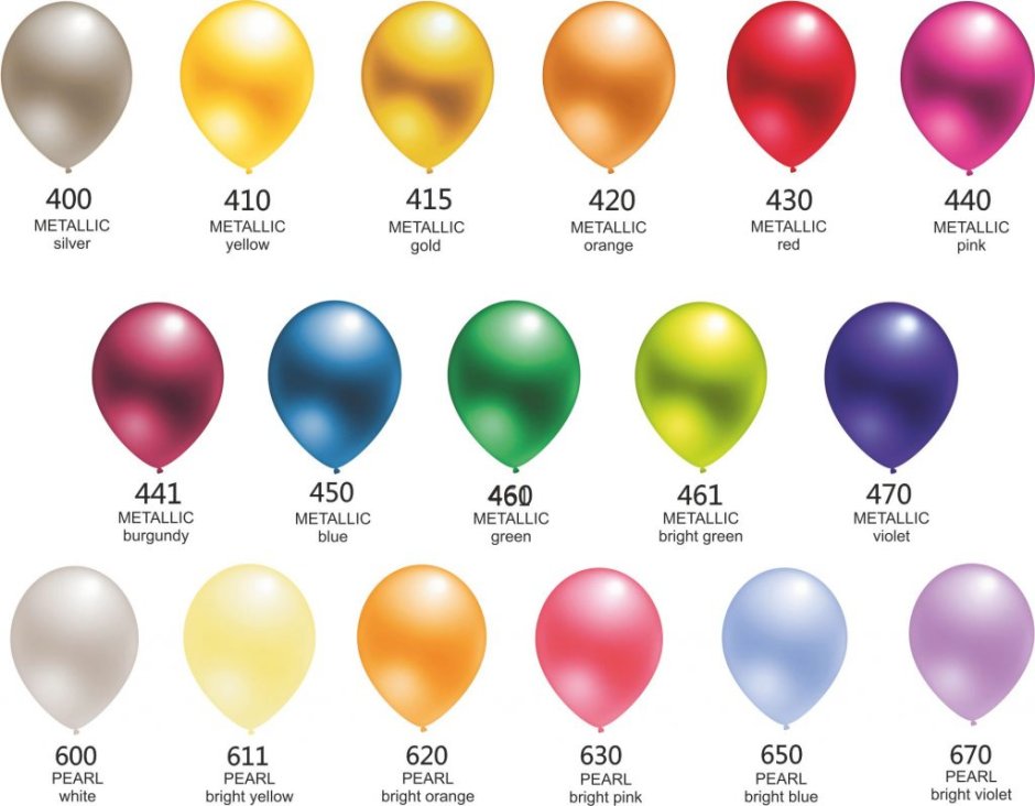 Палитра шаров Семпертекс металлик