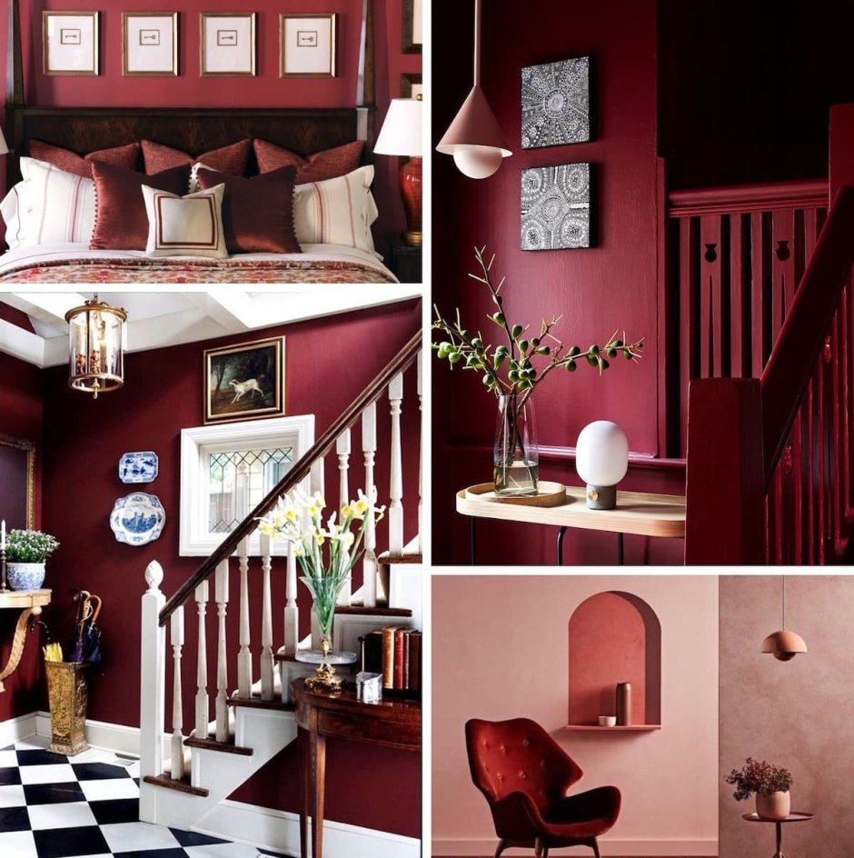 Бордовая крыша