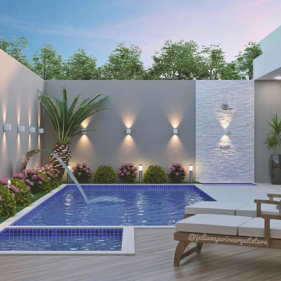 Подсветка вокруг бассейна