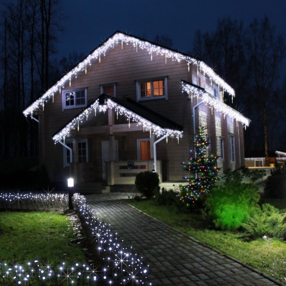 Финский дом освещение наружное