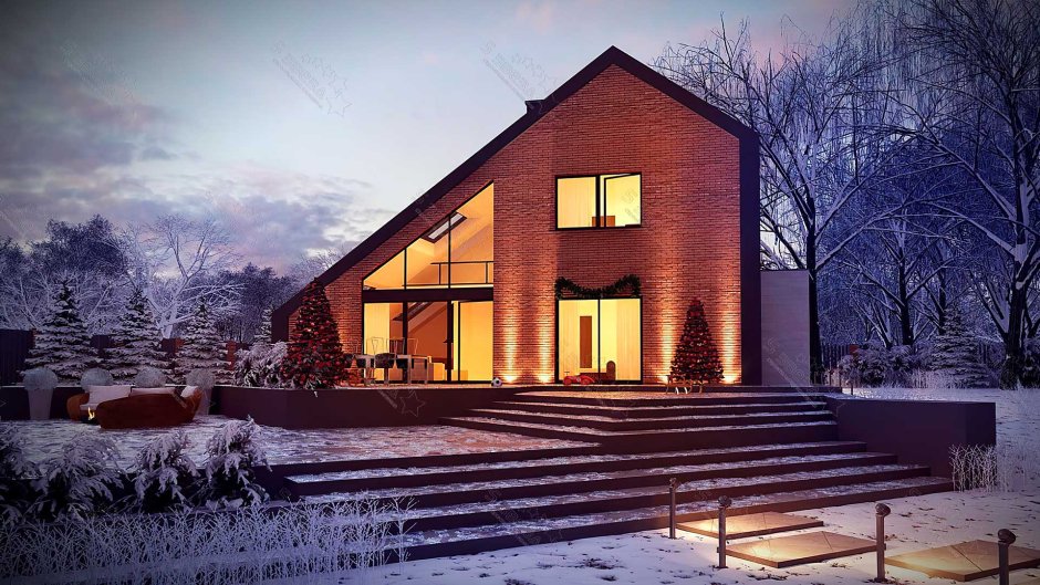 Освещение загородного дома