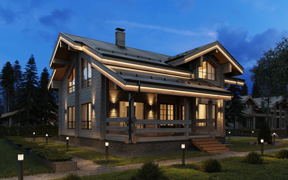 Подсветка фасада