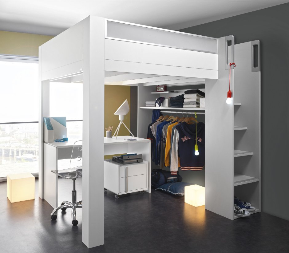 Шкаф с кроватью наверху