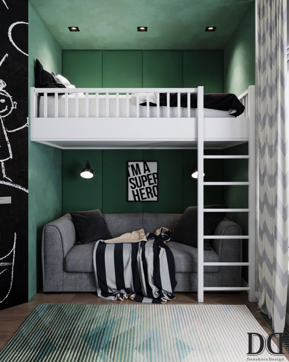 Двухъярусная кровать для подростков мальчиков