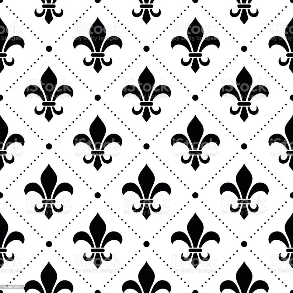 Геральдическая Лилия паттерн