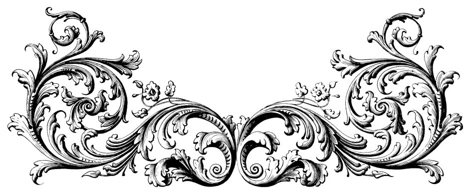 Растительный орнамент рококо