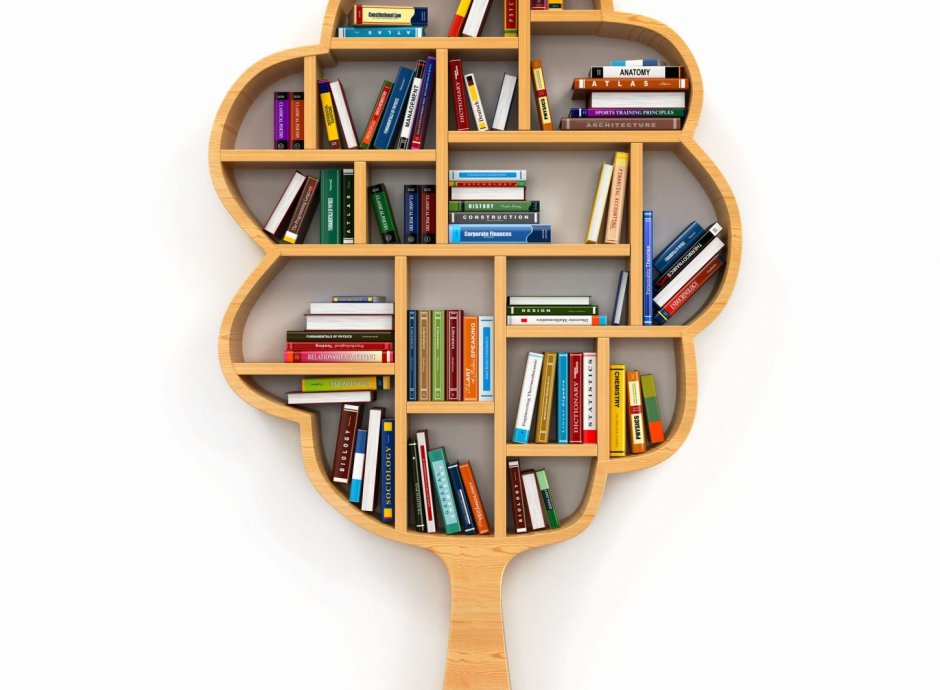 Книжный стеллаж дерево знаний