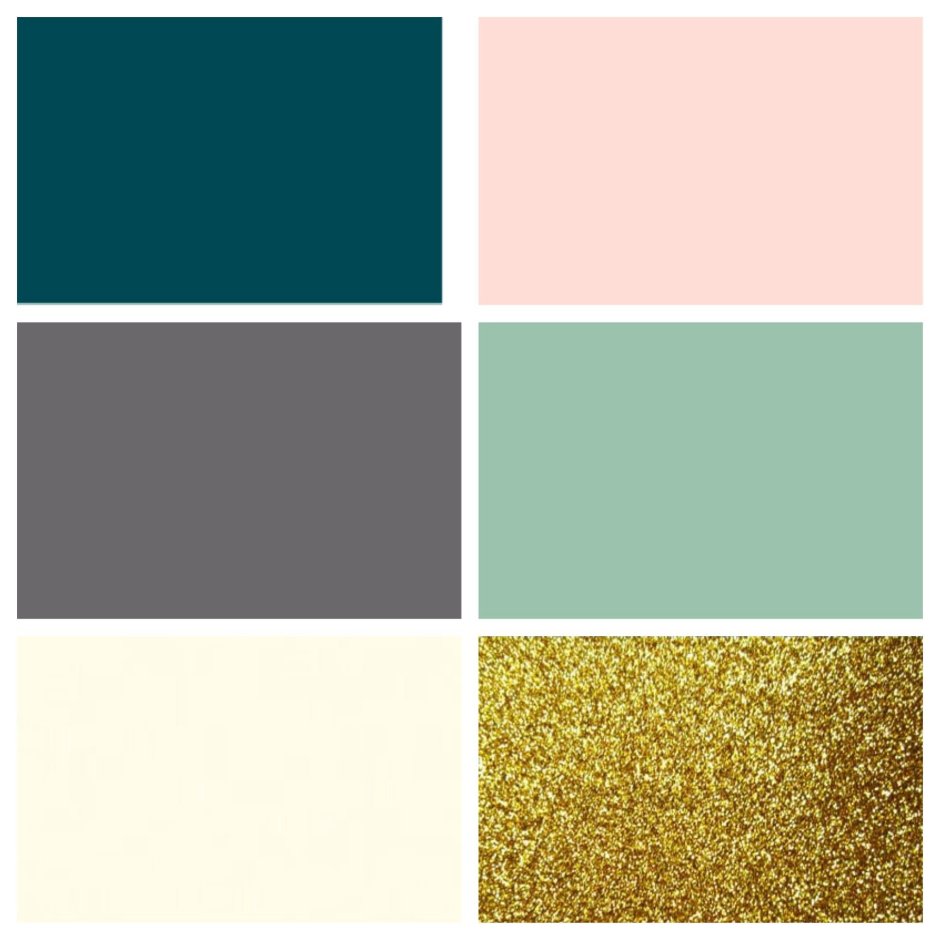 Сочетание золотого цвета с другими цветами