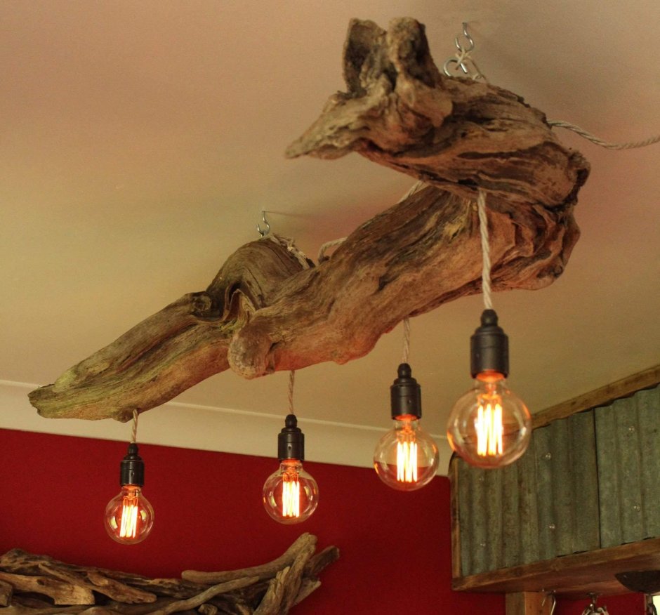 Светильник из коряги
