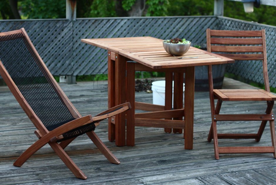 Садовый стул икеа из дерева