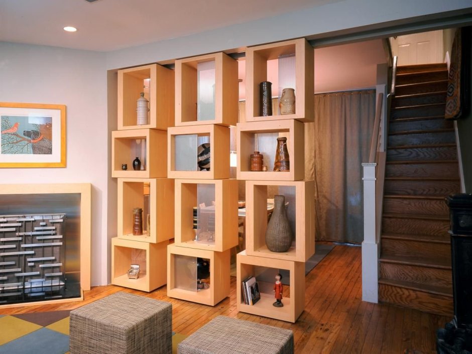 Шкаф-перегородка для зонирования