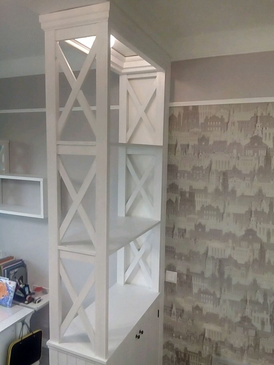 Зонирование комнаты шкафом