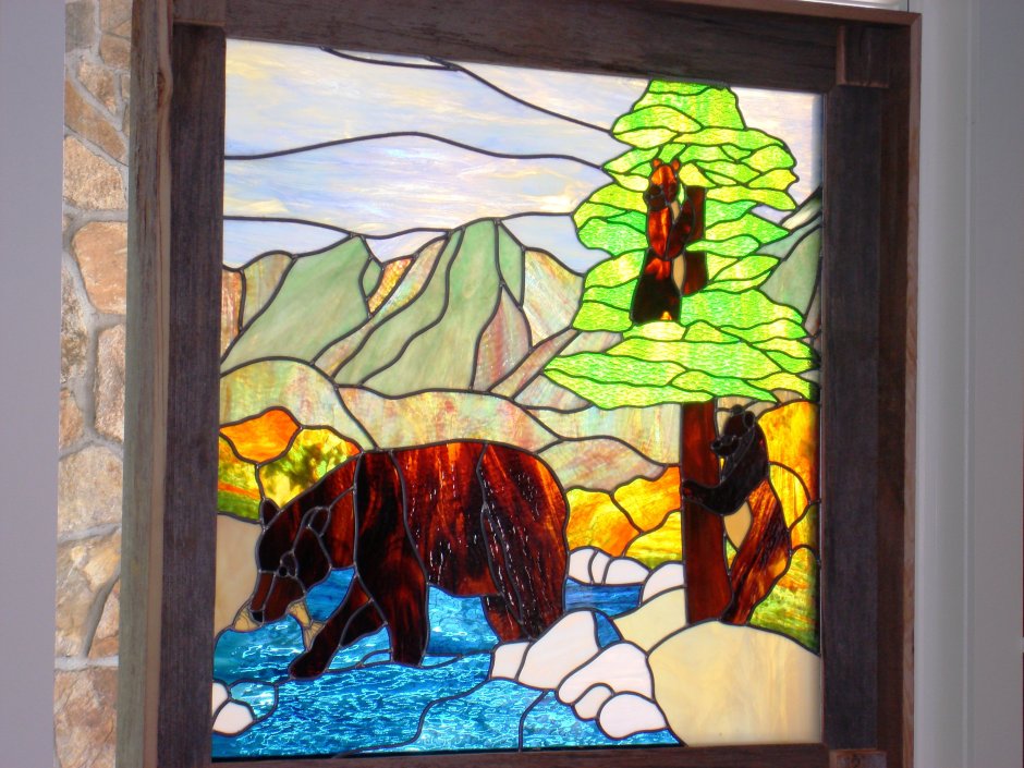 Витражное панно