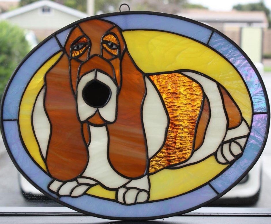 Витраж с животными